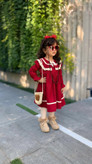 سارافون مخمل کبربتی دخترانه