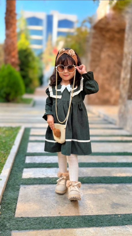 سارافون مخمل کبربتی دخترانه